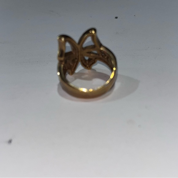 Avant Garde Butterfly Rhinestone Ring by Avon - Picture 5 of 7